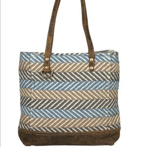 Myra bag tote tic tac toe upcycled